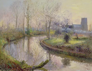 Frühlingsgartenarbeit